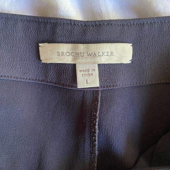 NWOT Brochu Walker Gray Dress Pants W's Large Elevated Classic Casual Luxury - Picture 13 of 13